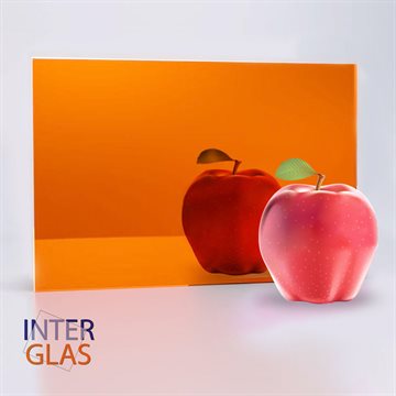 3 mm speil i plexiglass - Oransje - 3050x2050 mm